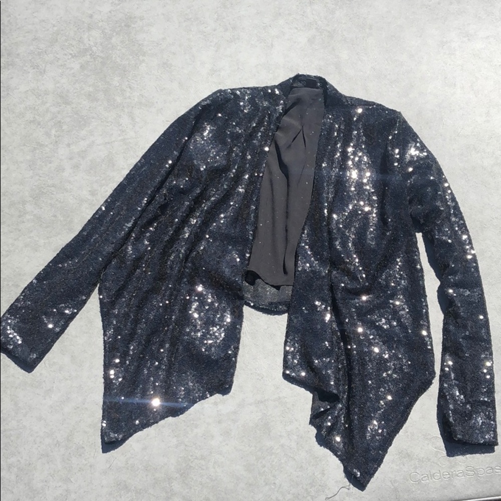 Black sequin blazer